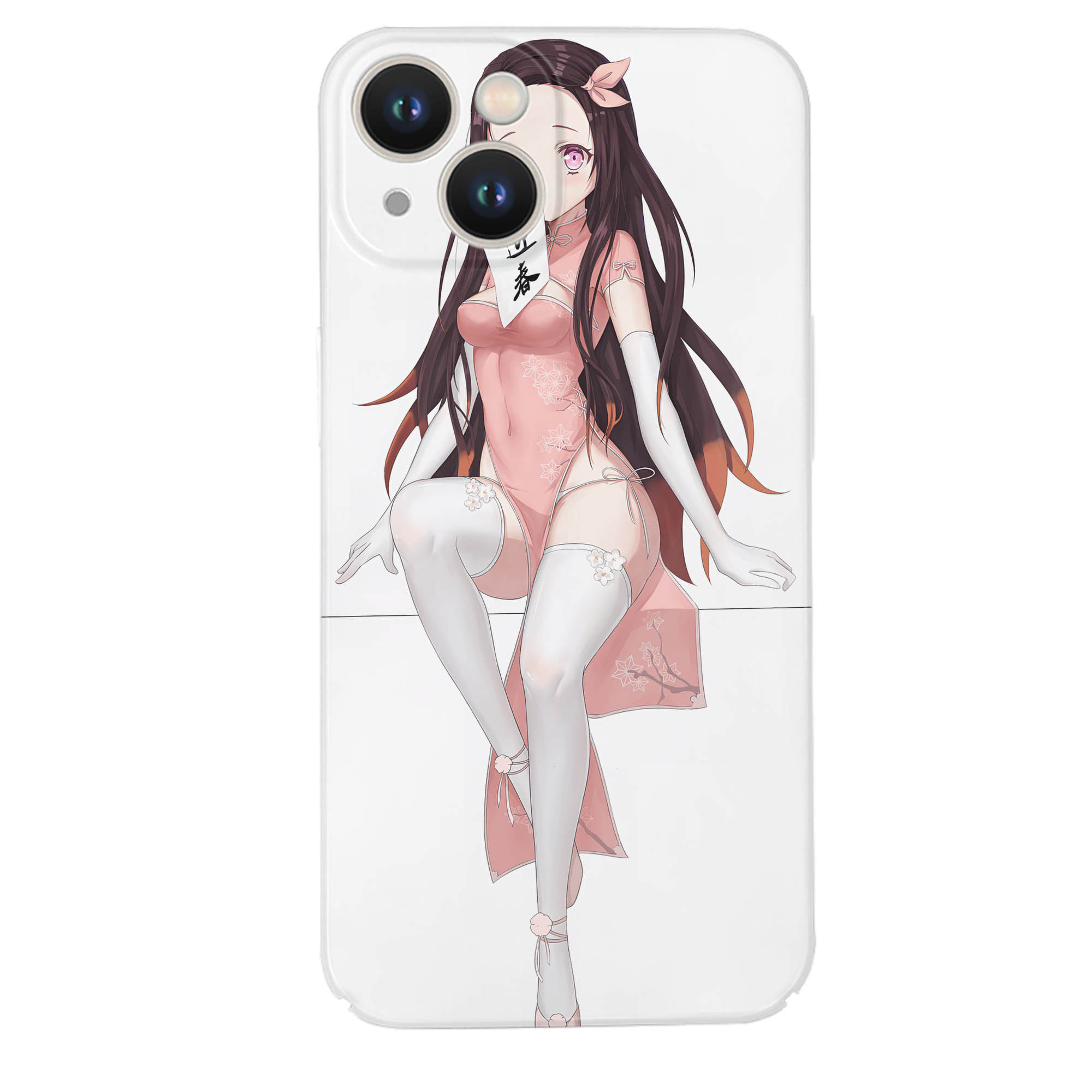 （画像用） 鬼滅の刃（きめつのやいば）竈門 禰󠄀豆子／かまど ねずこ Kamado Nezuko 【iPhone 14シリーズ対応】ハードケース